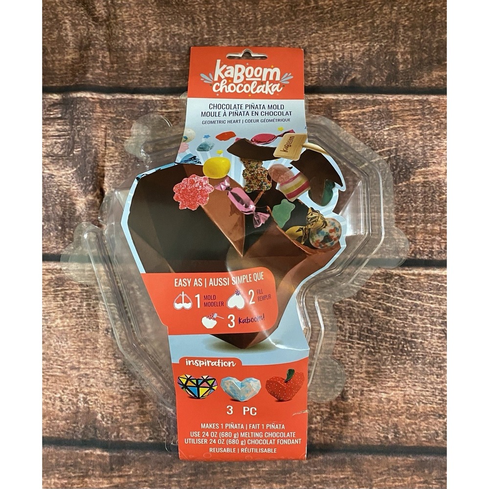 Kaboom Chocolaka Chocolate Piñata Mold (Heart) Plastic New